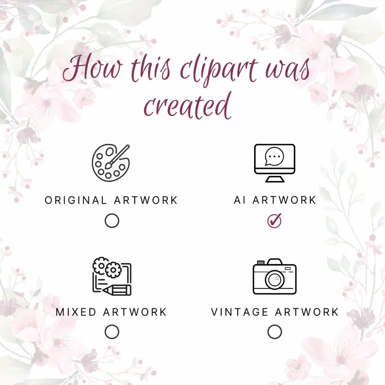 This clipart was created with AI artwork.