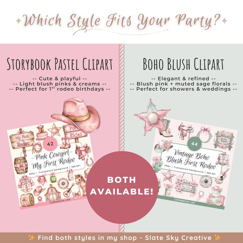 Pink Storybook Pastel First Rodeo Girl Clipart | Pink Cowgirl Clipart ...