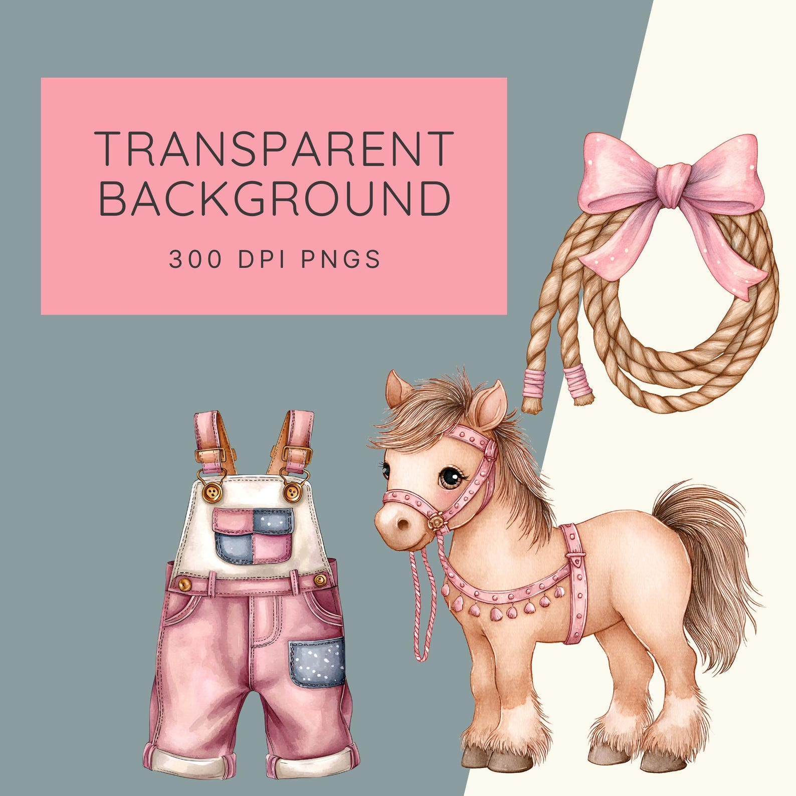 Pink Storybook Pastel First Rodeo Girl Clipart | Pink Cowgirl Clipart ...