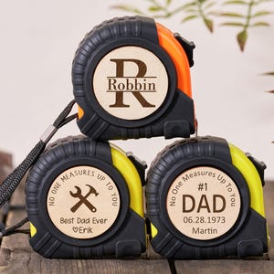 Love Beyond Measure Tape Measure,Fathers Day Gift For Him,No One Measures Up Personalized Tape Measure,Best Dad Ever,DIY Tool Gift for Papa
