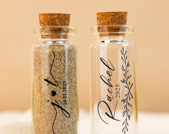 Honeymoon Sand Keepsake,Unique Wedding Gift For Bride,Small Travel Sand,Memory Bottle,Destination Wedding,Mr and Mrs Couple Beach Ideas Gift