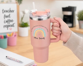 Regalo de agradecimiento para profesores, vaso térmico de viaje para profesores, vaso térmico personalizado de 1,2 litros para profesores, regalo para profesores, regalos para profesores, regalo de agradecimiento para profesores.