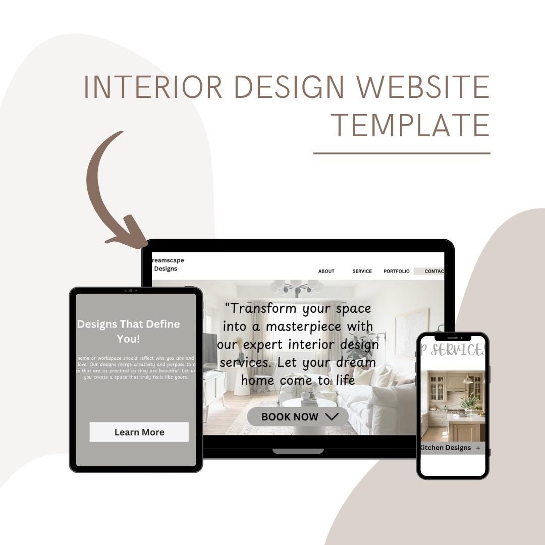 Interior Design Website Template, Interior Designer Wix Website ...