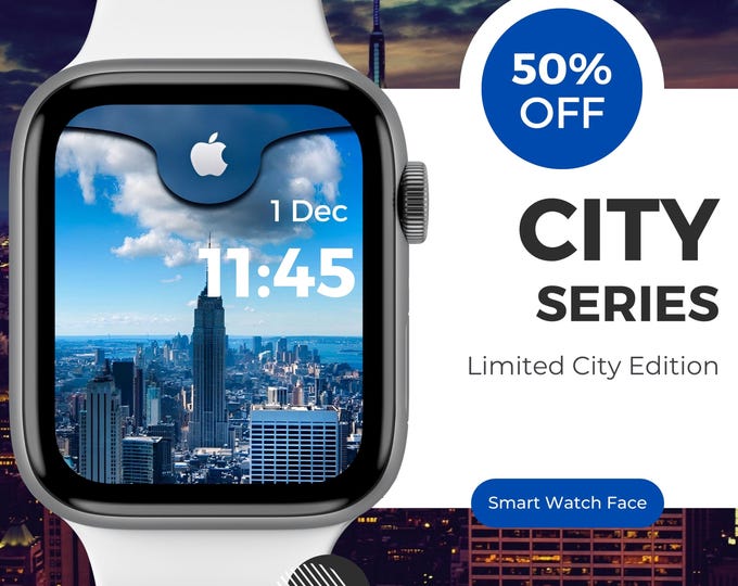 NYC Watch Faces Holiday Edition 2025 Wallpaper Apple Watch Smart Watch