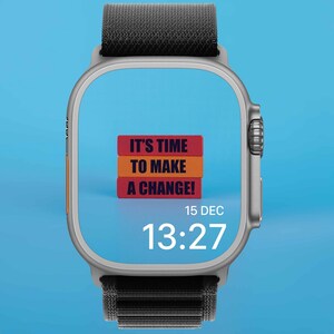 Time To Make Apple Watch Face: Retro Neon Design (Digital Download)