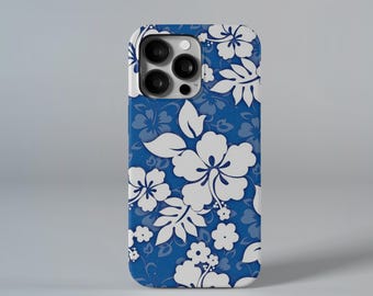 Funda para teléfono con hibisco hawaiano: diseño floral tropical, funda resistente para iPhone y Samsung.