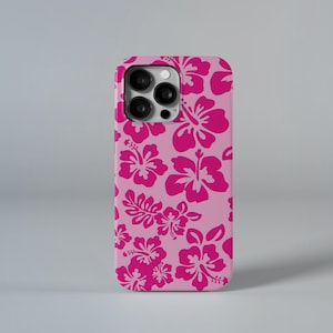 Tropical Hibiscus Flowers Phone Case,Summer Girl Phone Case For iPhone 16 15 14 13 12 Plus Pro Max MagSafe Case - Samsung S25 S24 S23 Ultra