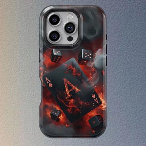 Funda para teléfono Ace of Spades / póquer / Funda para iPhone 16 15 14 13 12 11 Plus Pro Max - Funda para teléfono Samsung Galaxy S 24 S 23 S 22 Ultra
