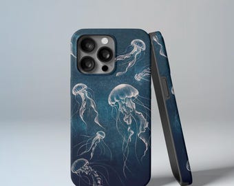 Jellyfish Tough Phone Case: Marine Life Lover Gift, iPhone & Samsung Galaxy.