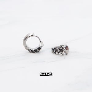 Boucle d'oreille légère en titane de haute qualité à porter au quotidien, câlins hypoallergéniques articulés de style punk unisexe, cadeau