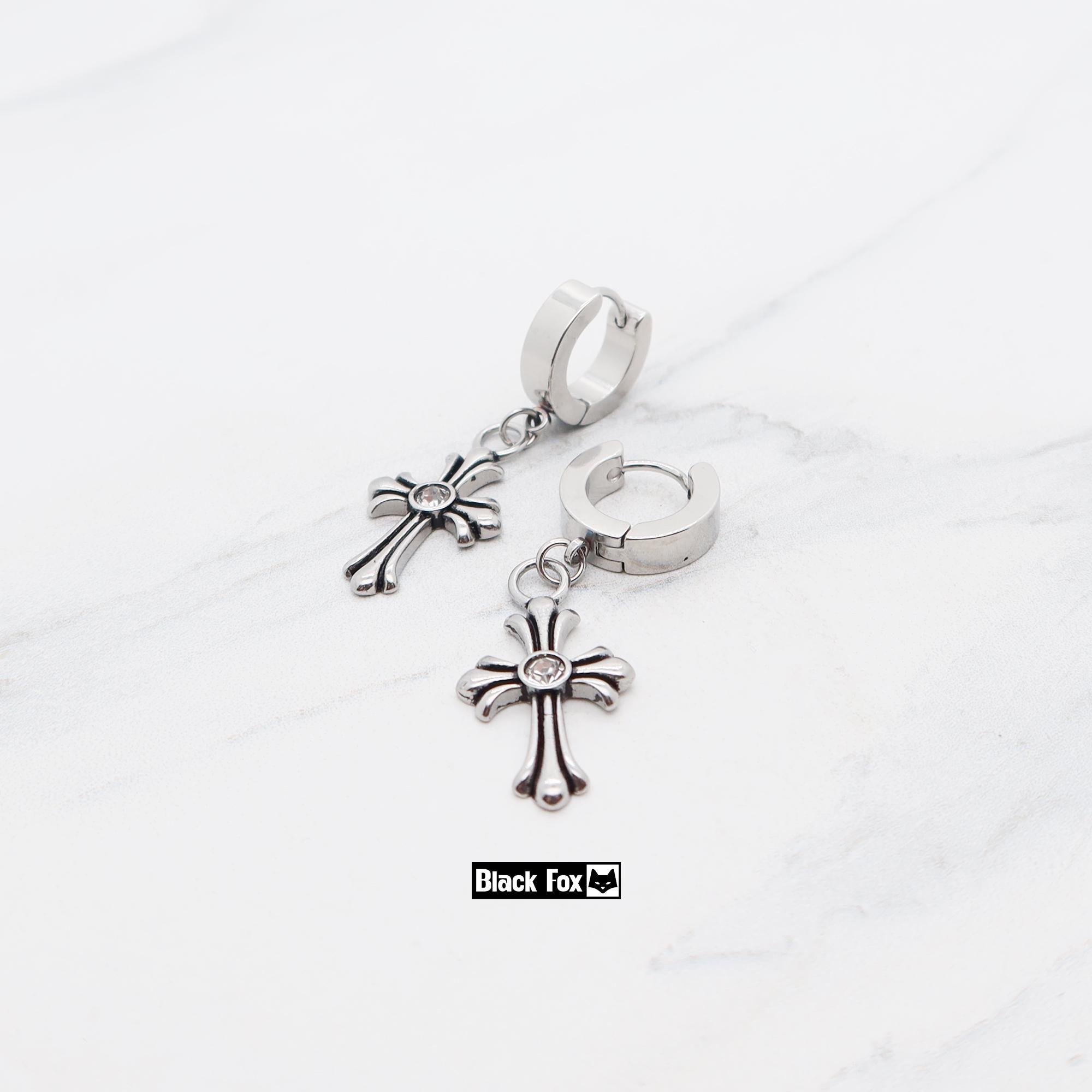 Chrome Hearts Earring Cross - Etsy
