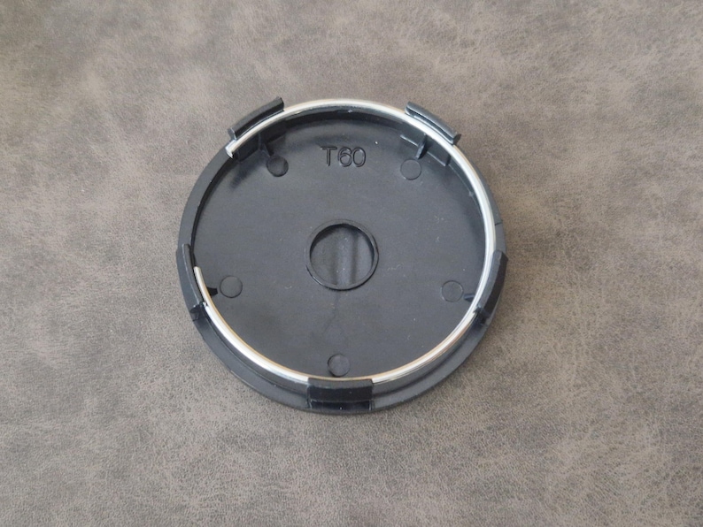 Central Rings On Rims GTI Wheel Center Caps – 60mm Black Hub Covers, Set of 4 Vehicle ...