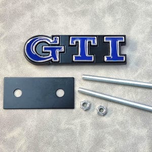 Gti Grill Badge Logo Blue Front Grille Emblem Golf Mk7 Mk6 Mk8 Polo Car Accessories