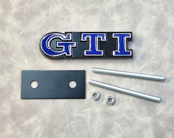 Gti Grill Badge Logo Blue Front Grille Emblem Golf Mk7 Mk6 Mk8 Polo Car Accessories
