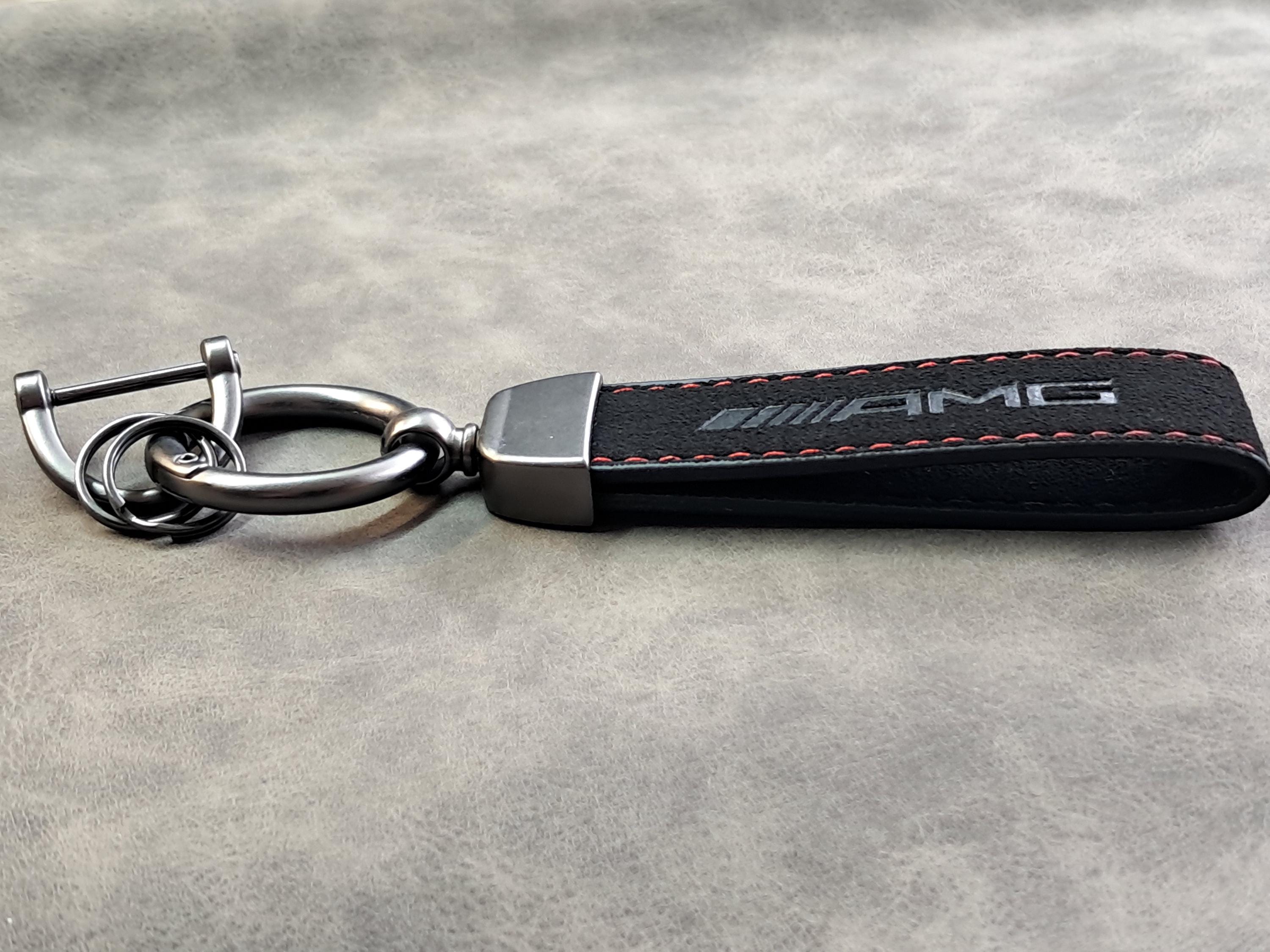 Amg Keychain Leather Alcantara Keyring Logo Gift for Men Women Birthday ...
