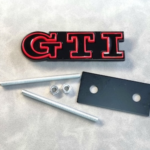 Gti Grill Badge Logo Front Grille Emblem Golf Mk7 Mk6 Mk8 Polo Car Accessories