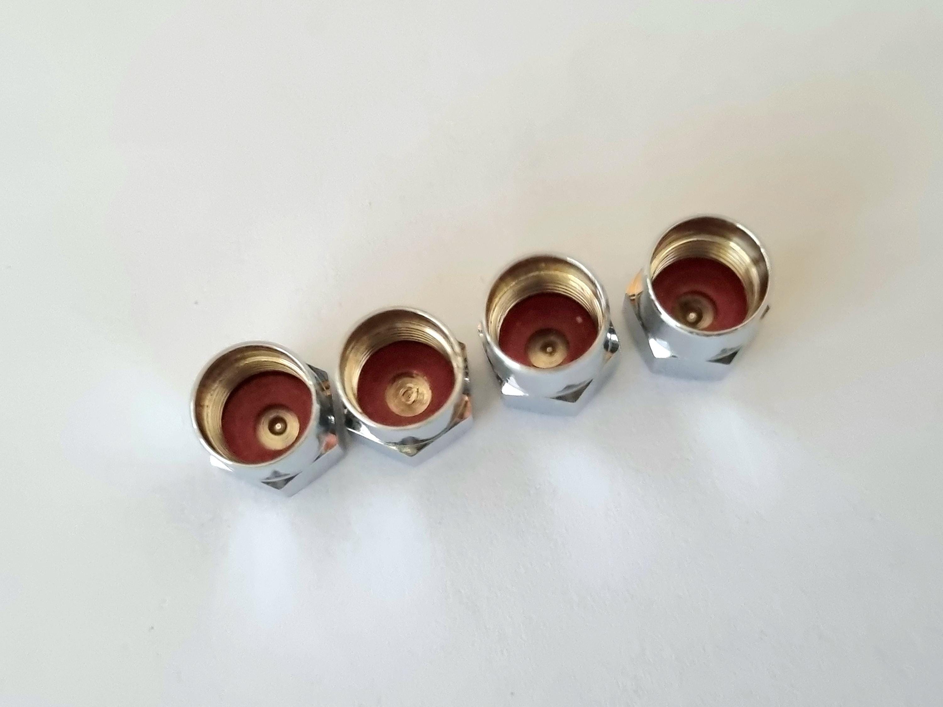 Tappi Valvola Pneumatici Mustang 4 Pezzi Con Logo Horse Stem Dust Air Cap Shelby Gt500 Cobra Accessori Auto - Italia