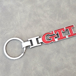 Gti Keychain Logo Metal Keyring Mk7 Mk8 Mk6 Mk5 Mk4 Car Accessories Gift For Men Women Birthday Christmas