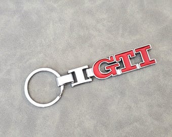 GTI キーホルダー メタルロゴ ゴルフ Mk7 Mk8 Mk6 カーアクセサリー 
