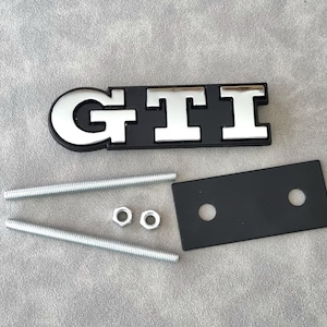 Gti Grill Badge Logo Silver Front Grille Emblem Golf Mk7 Mk6 Mk8 Polo Car Accessories
