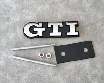 Gti Grill Badge Logo Silver Front Grille Emblem Golf Mk7 Mk6 Mk8 Polo Car Accessories