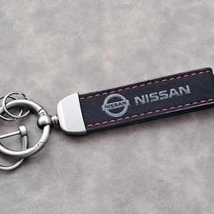 Nissan Keychain Leather Alcantara Keyring Logo Car Accessories Gift For Men Birthday Christmas