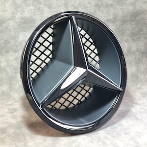 Mercedes W204 Front Grill Badge Star With Base 18.5cm GLK C63 2007-2014 Grille Logo Glossy Black A2078880260 Car Accessories