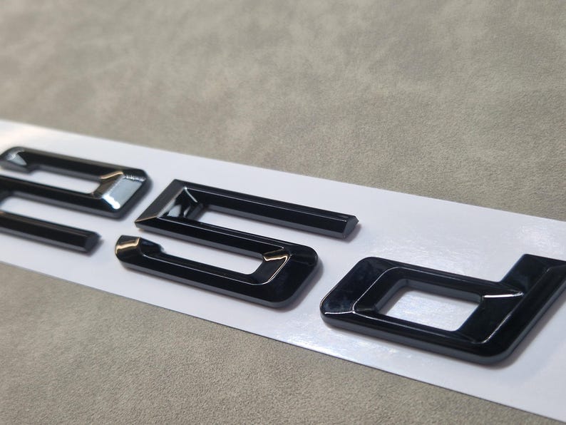 525d Emblem Logo Black Rear Trunk Badge Sticker Car Accessories - Etsy