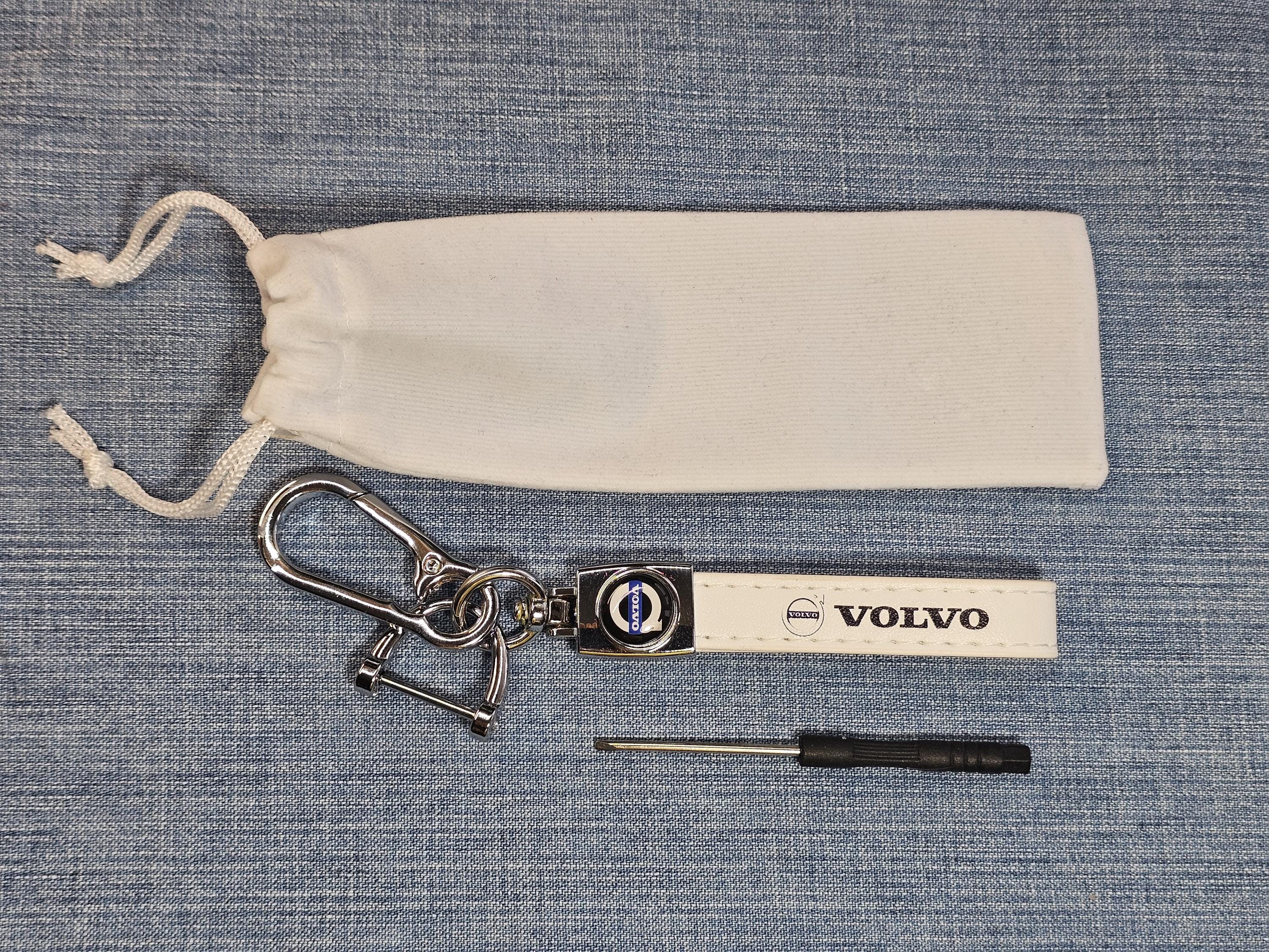 Volvo Keychain Leather Lanyard Keyring Logo Car Accessories Gift for ...