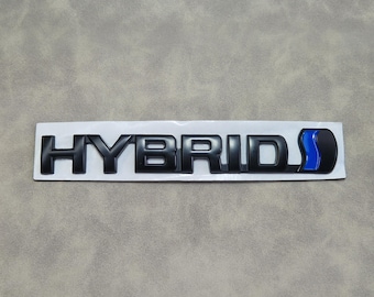Hybrid Side Wing Emblem Sticker Black Rear Trunk Badge Logo Decal Car Accessories