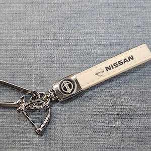 Nissan Keychain Leather Lanyard Keyring Logo Car Accessories Gift For Men Women Birthday Christmas