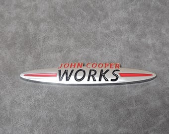John Cooper Works Logo Emblem Rear Trunk Badge Sticker Jcw Car Accessories