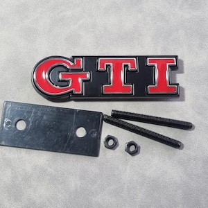 Gti Grill Badge Logo Red Front Grille Emblem Golf Mk7 Mk6 Mk8 Polo Car Accessories