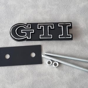 Gti Grill Badge Logo Black Front Grille Emblem Golf Mk7 Mk6 Mk8 Polo Car Accessories