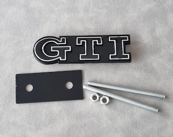 Gti Grill Badge Logo Black Front Grille Emblem Golf Mk7 Mk6 Mk8 Polo Car Accessories