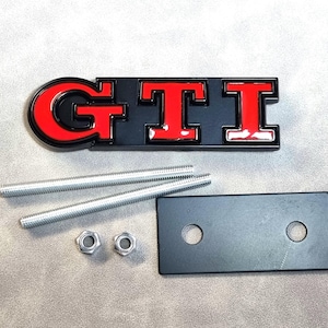 Gti Grill Badge Logo Red Front Grille Emblem Golf Mk7 Mk6 Mk8 Polo Car Accessories