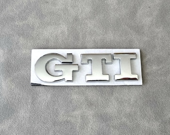 Gti Emblem Sticker Silver Rear Trunk Logo Badge Mk7 Mk6 Mk8 Car Accessories