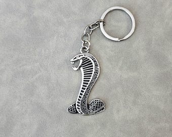Mustang Shelby Keychain Metal Keyring Logo Gt500 Cobra Gift For Men Birthday Christmas Car Accessories