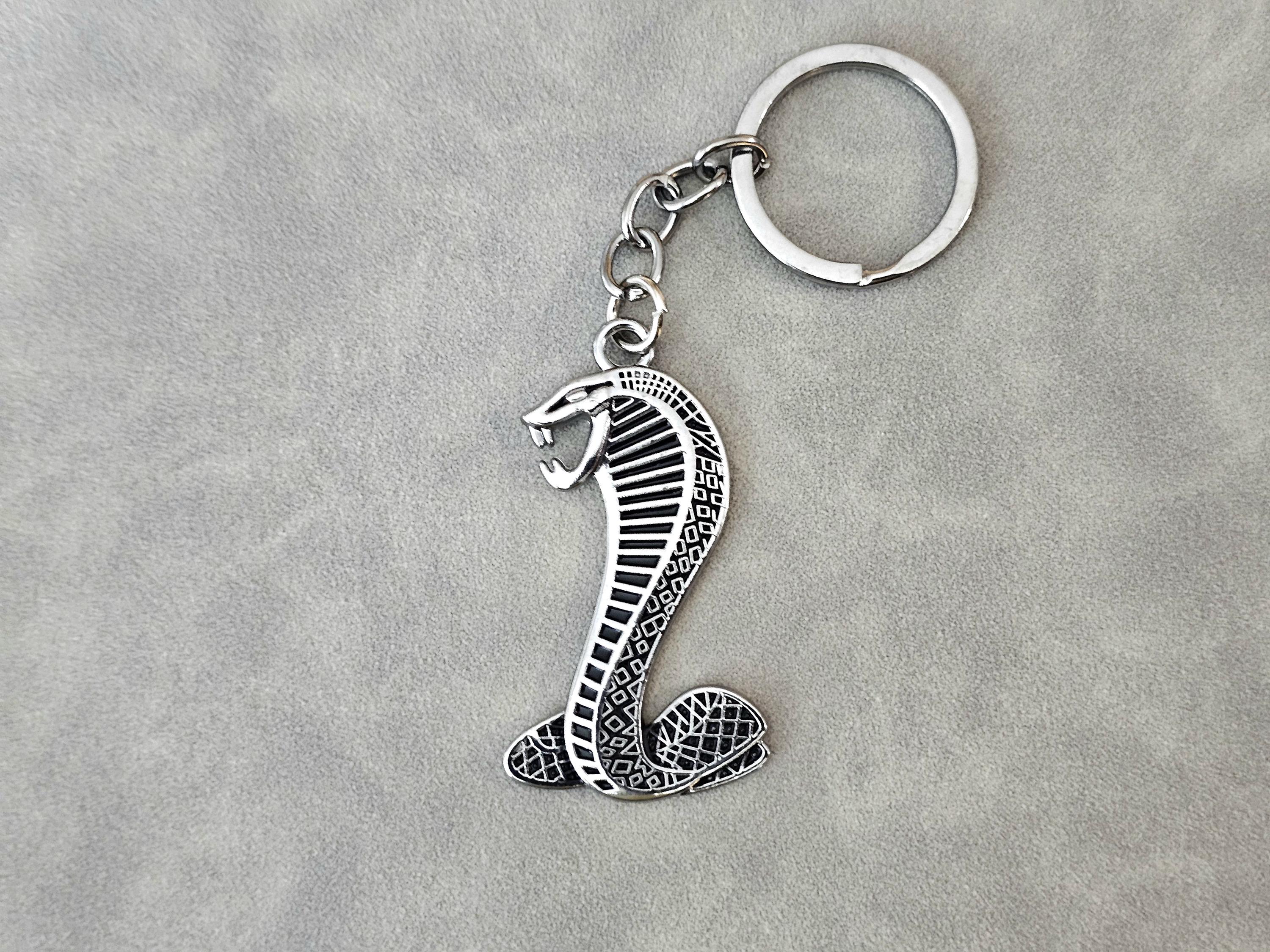 Mustang Shelby Keychain Metal Keyring Logo Gt500 Cobra Gift For Men Birthday Christmas Car Accessories