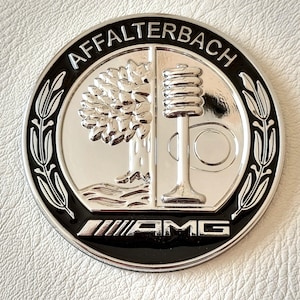 Amg Affalterbach Logo Badge 6.5cm Emblem Silver Sticker Mercedes Car Accessories