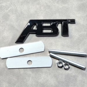 Abt Grille Badge Logo Black Front Grill Emblem Car Accessories
