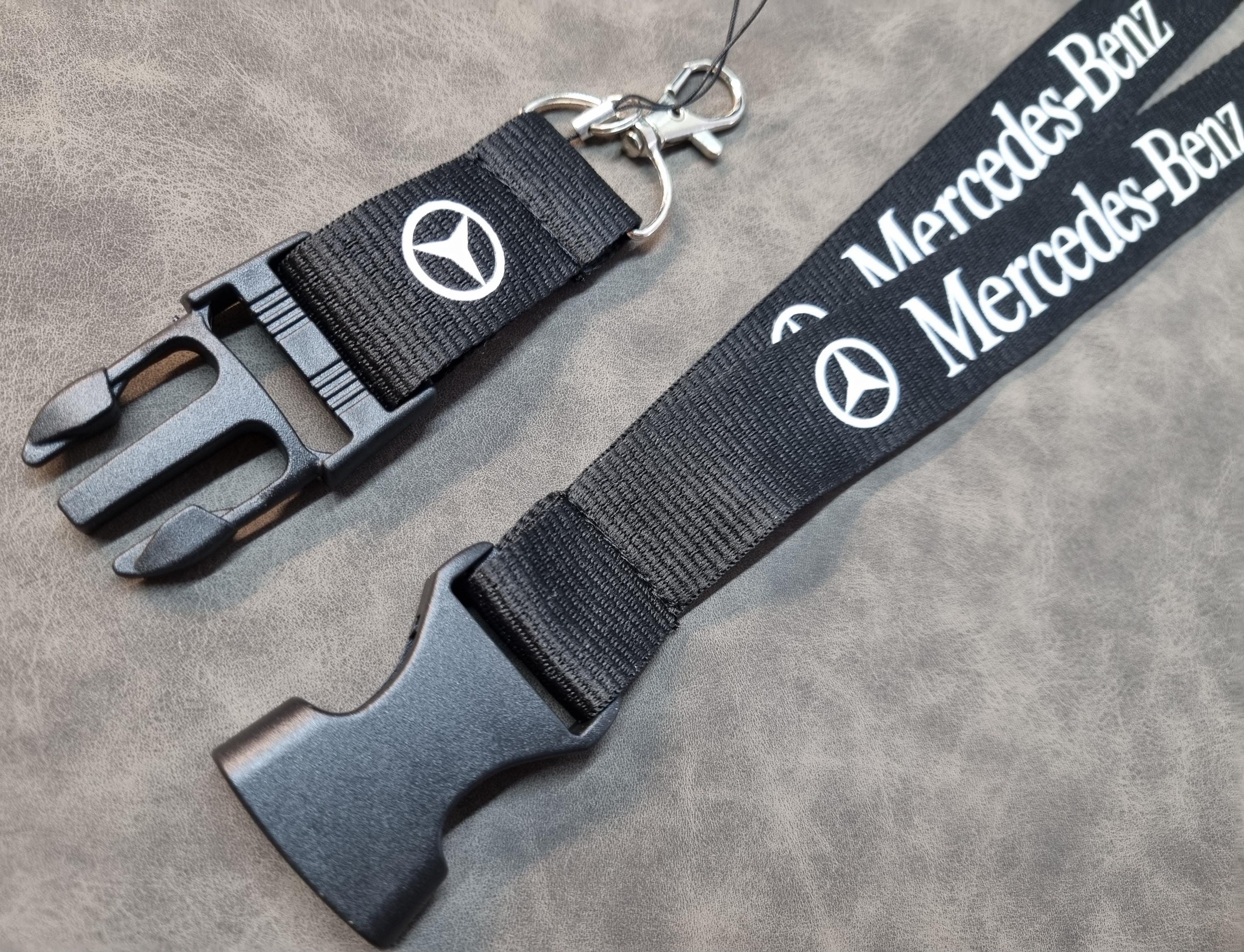 Cordino, Portachiavi Con Logo Mercedes, Tracolla, Per Telefono, Per Badge Mercedes