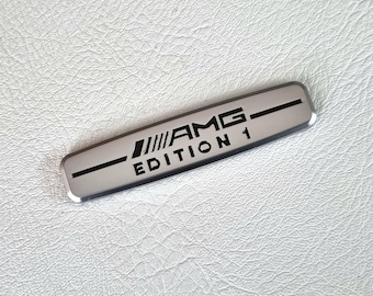 Amg Edition Interior Emblem Sticker Metal Logo Badge Mercedes Car Accessories