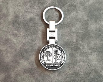 Amg Keychain Logo Metal Affalterbach Keyring Car Accessories Gift For Men Women Birthday Christmas