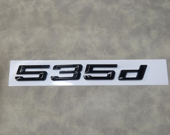 535d Emblem Logo Black Rear Trunk Badge Sticker Car Accessories