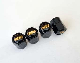 BBS Tire Valve Caps 4pcs with Logo Stem Air Cap Golf Mk7 Mk6 Car Accessories
