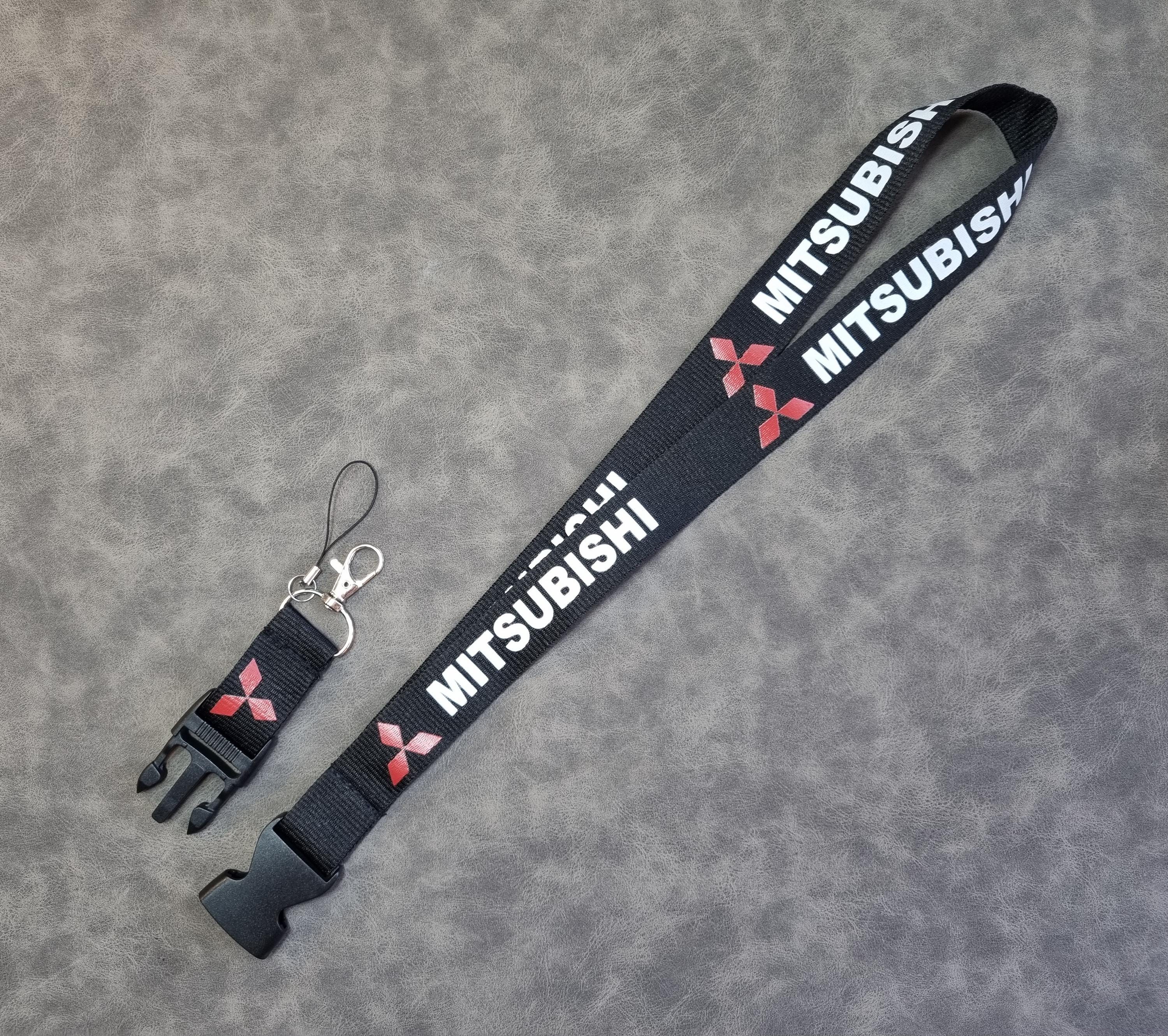 Mitsubishi Neck Lanyard Keychain Strap Logo Car Accessories Gift