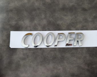 Lot De 2 Mini Badges De Capot – Avant Et Arrière – Métal Noir Mat – Pour Cooper – Neufs