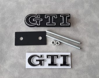 Gti Front Grill Badge Logo + Gti Rear Trunk Emblem Sticker Golf Mk7 Mk8 Mk6 Polo Car Accessories
