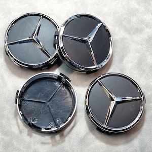 Enjoliveurs de moyeux Mercedes 75 mm, 4 enjoliveurs de moyeux de roue, accessoires de voiture